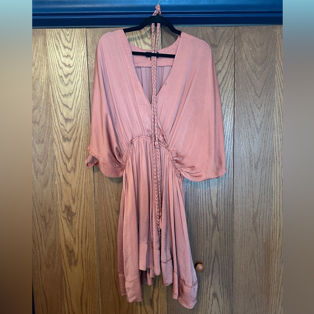 Elegant Pink/orange Women's Dress